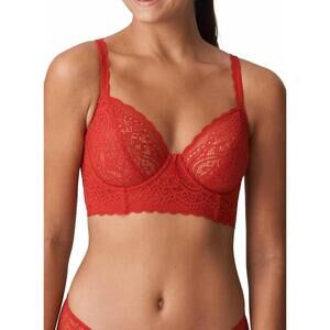 NEW TWIST i do longline bra in scarlet